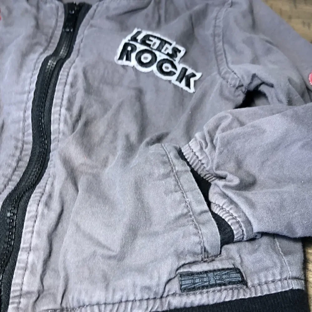Let’s Rock Distressed Tour Jacket for your Little Rock 🪨 star ⭐️. Retro Patches